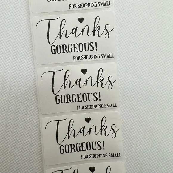 Thanks stickers  2" Stickers labels (100 roll ) NWT​​ - Picture 2 of 12